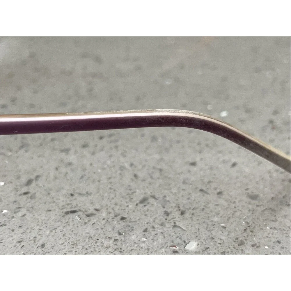 Gianni Po GP P49 Purple Rectangle Full Rim 52-17-135 Wine Eyeglasses Frames ONLY